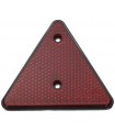 Triángulo reflectante rojo